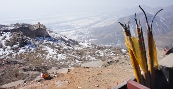 Shanxi encens temple montagne