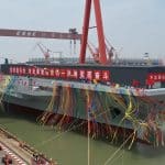 CHINA-SHANGHAI-AIRCRAFT CARRIER-LAUNCH (CN)