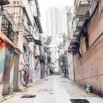 Photo d'une rue à Hong Kong