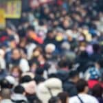 Une foule de personnes en Chine